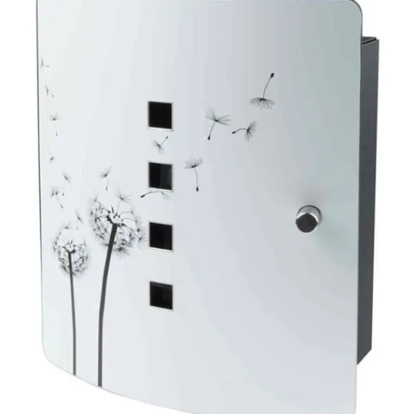 Nyckelskåp - BURG WACHTER - 6204/10 Ni Pusteblume - Maskrosdekor, 10 krokar, justerbar magnetisk stängning