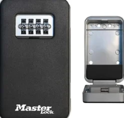 Best Nyckelskåp - MASTER LOCK - 5410EURD - Medium Storlek - Lock« med huva » - 4-siffrig kod - Kropp i aluminium 75 mm Kassaskåp