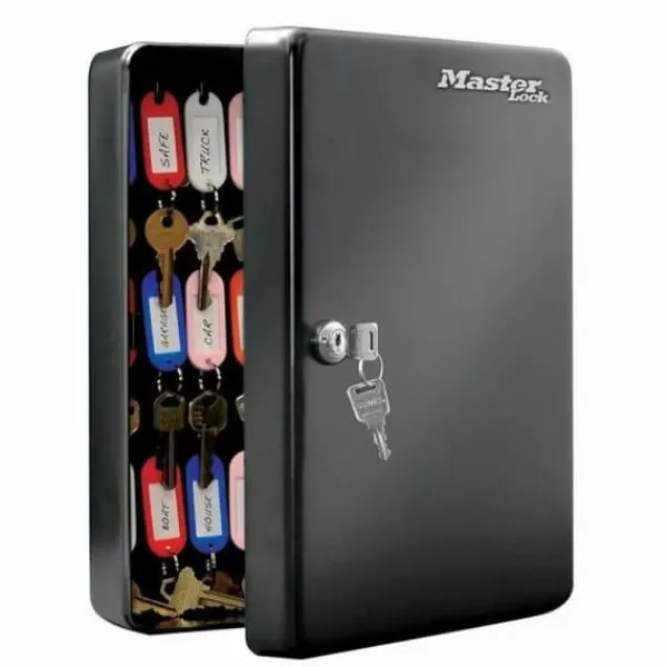 Nyckelskåp Master Lock 9,8 x 23,9 x 30 cm 50 Nycklar Svart Stål