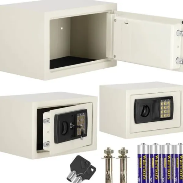Outlet Nyckelskåp med digital kod - SPRINGOS - 30 x 20 x 20 cm - Hög säkerhet - Pulverlackerad metall Kassaskåp