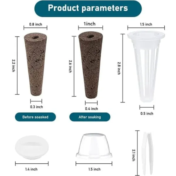 Clearance OBOSOE 161-delars Hydroponisk Odlingsset - Komplett Växtodlingssystem med Frökapslar (Vattenbaserad Odling) Kit För Växt- & Örtplantering
