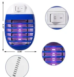 OBOSOE Elektrisk Myggdödare/Insektsdödare 2-pack – Inomhus & Utomhus Myggfångare, Flugdödare med Stickkontakt