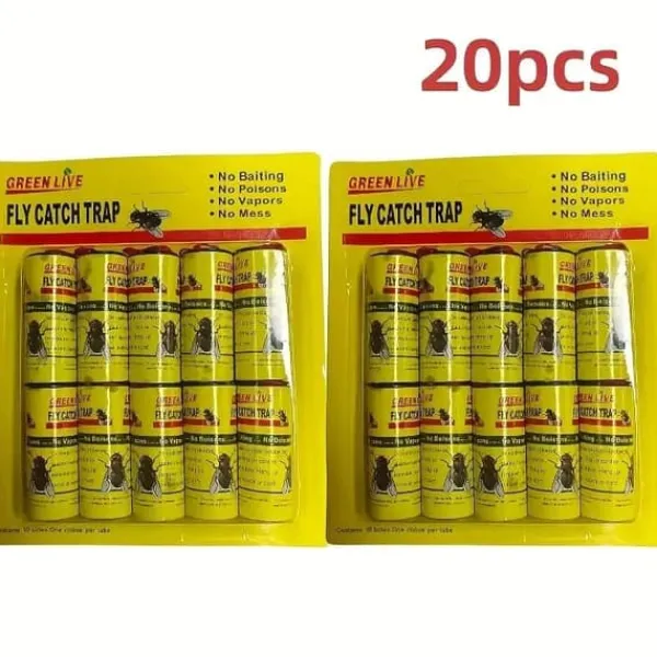 New OBOSOE Flugfälla flugfångare flugpapper rulle 20-pack Flugsmällor
