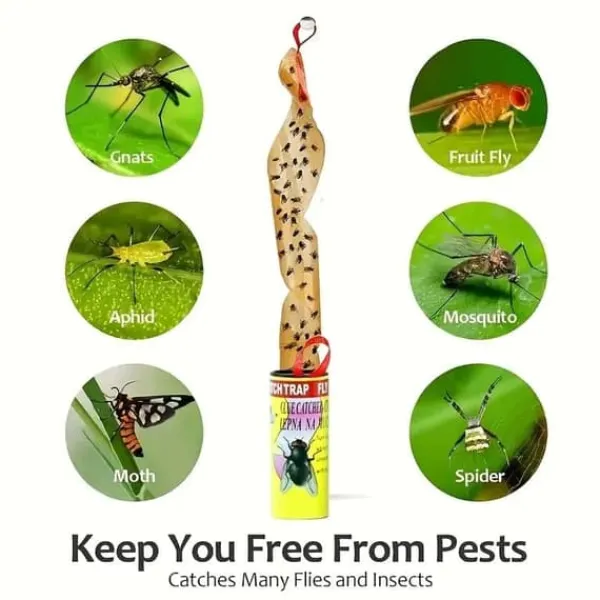 New OBOSOE Flugfälla flugfångare flugpapper rulle 20-pack Flugsmällor