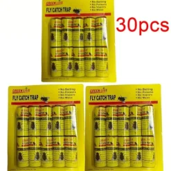 Hot OBOSOE Flugfälla flugfångare flugpapper rulle 30-pack Skadedjursfällor