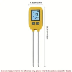 Discount OBOSOE 4-i-1 Jordmätare – PH-mätare, NPK, Fuktighet och Temperatur med LCD Display för Trädgård, Växter och Växthus Trädgårdsverktyg