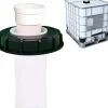 Outlet OBOSOE IBC-tanklock med nylonfilter 165mm | Vattentankslock med tvättbart filter | För regnvattentankar & vattenlagring Bevattning