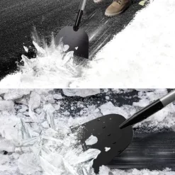 OBOSOE Multifunktionell Snöskyffel, Iskrapa och Ogrässpade – Effektiv Skyffel för Borttagning av Snö, Is och Ogräs