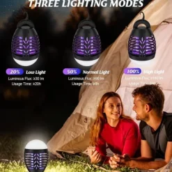 OBOSOE Myggdödare Utomhus 5W – Mygglampa med LED och IP66 Skydd, Effektiv Mot Insekter