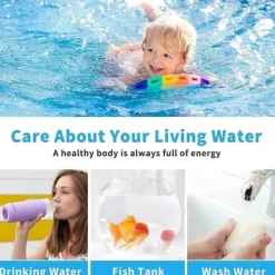 OBOSOE 100-pack 6-i-1 Pool- och Spa-teststickor , Vattentestare - pH, Klor, Alkalinitet, Cyanursyra, Hårdhet