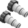 OBOSOE 2-Pack Poolslangadapter för Intex-Pumpar – Slangadapter för Pool Passar 32/ 38 mm Invändig Gänga