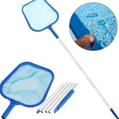 Best OBOSOE Poolhåv/Poolskummarhåv/Håv med Teleskopisk Stålstång - 160 cm Utdragbar Lövskummar för Pool & Spa | Till Under- & Uppbyggd Pool, Damm & Bastu | CDON Pool- & Spatillbehör