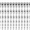 Best OBOSOE Spiralformad reflekterande fågelskrämma 12-pack Silver 30 cm Vinddekoration