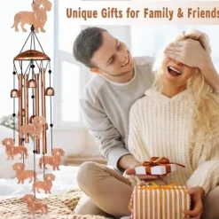Discount OBOSOE Tax Vindspel för Utomhusbruk – Metall Wind Chimes, Trädgårdsdekoration & Gåva för Hundälskare Vinddekoration