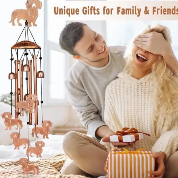 Discount OBOSOE Tax Vindspel för Utomhusbruk – Metall Wind Chimes, Trädgårdsdekoration & Gåva för Hundälskare Vinddekoration