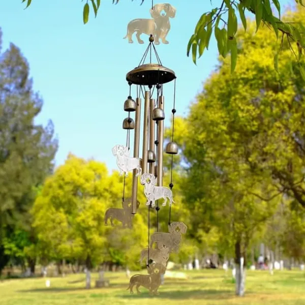 Discount OBOSOE Tax Vindspel för Utomhusbruk – Metall Wind Chimes, Trädgårdsdekoration & Gåva för Hundälskare Vinddekoration