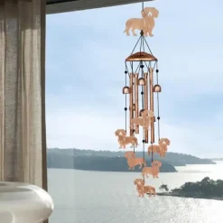 Discount OBOSOE Tax Vindspel för Utomhusbruk – Metall Wind Chimes, Trädgårdsdekoration & Gåva för Hundälskare Vinddekoration