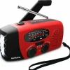 Discount OBOSOE Vevradio med Solceller, LED Ficklampa och 2000mAh Powerbank SOS SUNMATIC - Väderradio för hem- och campingnödsituationer med AM/FM-radio Beredskapsplaner