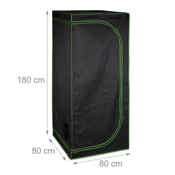Outlet Odlings tält, 200x240x120 cm, Svart Växthus
