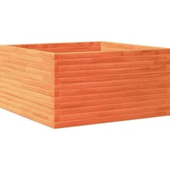 Online Odlingslåda i massiv furu - Trädgårdsbänk | Färg: Vaxbrun | Storlek: 90x90x46 cm Planteringsbänkar