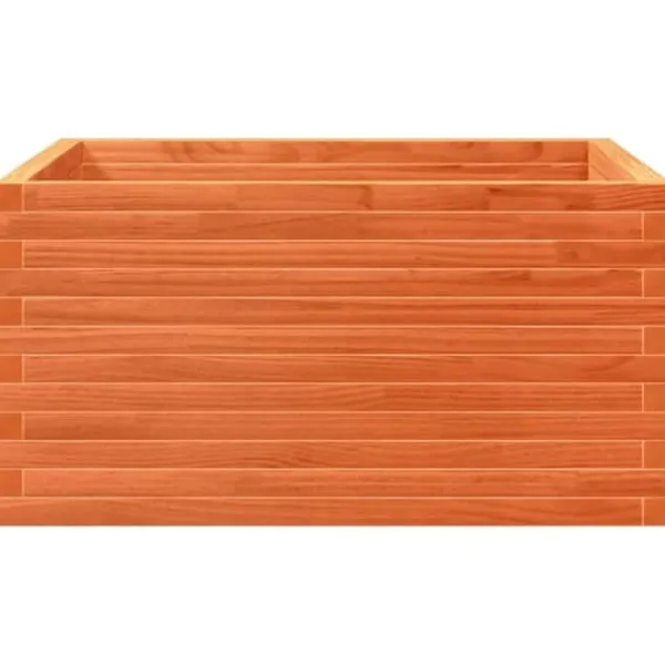 Online Odlingslåda i massiv furu - Trädgårdsbänk | Färg: Vaxbrun | Storlek: 90x90x46 cm Planteringsbänkar