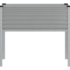Odlingslåda i stål - Väderbeständig planteringslåda | Färg: Grå | Storlek: 100x41x90 cm
