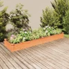 Sale Odlingslåda med foder brun 240x60x25 cm massivt granträ Planteringsbänkar