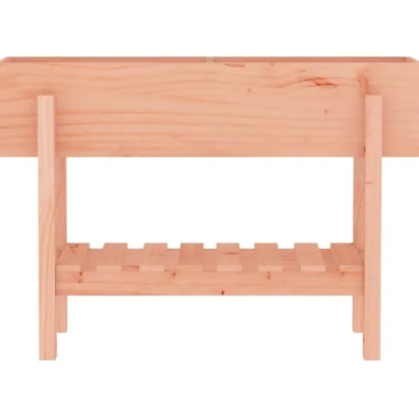 Best Odlingslåda på ben 101x30x69 cm massivt douglasträ Planteringsbänkar