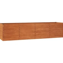 Hot Odlingslåda rostig 320x80x77 cm rosttrögt stål Planteringsbänkar