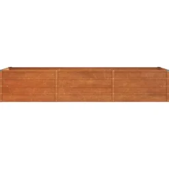 vidaXL Odlingslåda rostig 240x80x45 cm rosttrögt stål