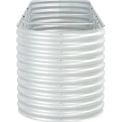 Outlet Odlingslåda upphöjd galvaniserat stål 320x80x81 cm silver - Upphöjd Odlingslåda - Upphöjda Odlingslådor - Home & Living Planteringsbänkar