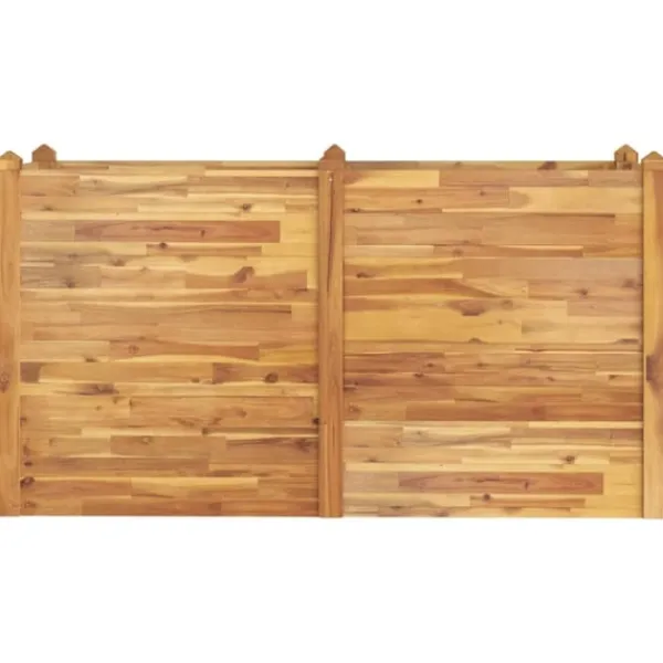 vidaXL Odlingslåda upphöjd 160x60x84 cm massivt akaciaträ