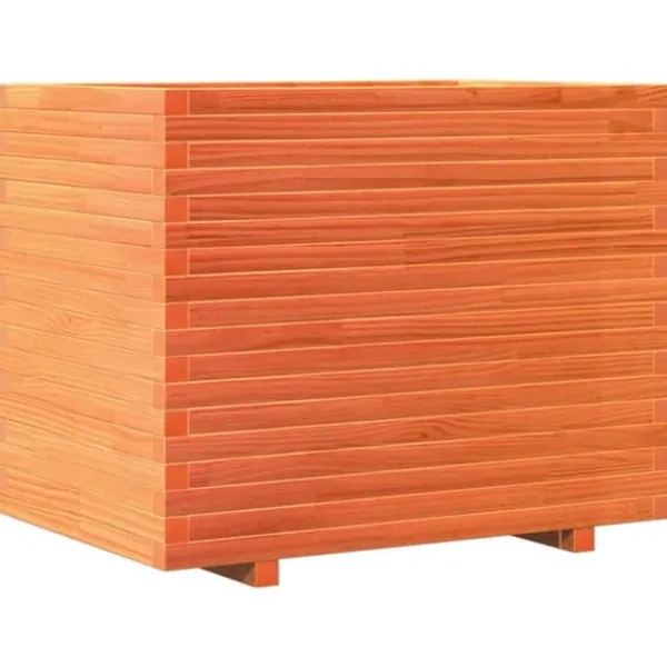 Online Odlingslåda vaxbrun 90x60x72,5 cm massiv furu Planteringsbänkar