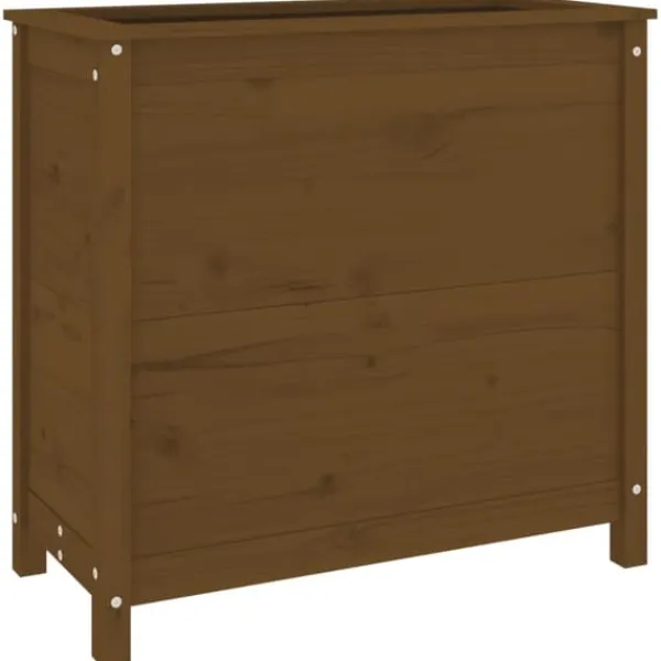 Discount Odlingslåda 82,5x40x78 cm honungsbrun massiv furu Planteringsbänkar