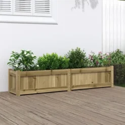vidaXL Odlingslåda 150x31x31 cm impregnerat furu