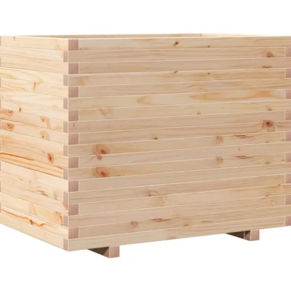 Odlingslåda 90x60x72 cm massivt furuträ Planteringsbänkar