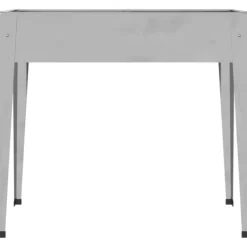 Best Odlingslådor i galvaniserat stål - Hållbara och dekorativa | 2 st | Färg: Silver | Storlek: 90x40x80 cm Krukor & Växtbehållare