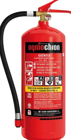 Hot OGIIOPRONO 6 kg pulverbrandsläckare Brandsläckare