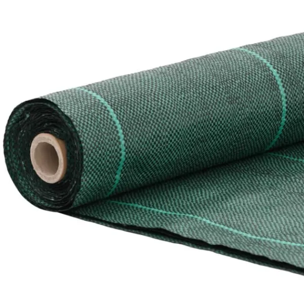 vidaXL Ogräsmatta grön 2x25 m PP