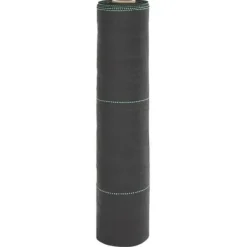 Clearance Ogräsmatta i slitstarkt PP - Ogräsbekämpning och vattengenomsläpplighet | Storlek: 0,5x100 m | Färg: Svart Markduk & Fiberduk