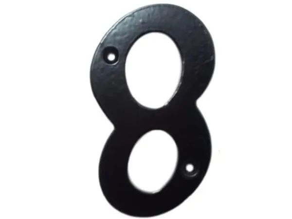 New Okko Number 8 Gb-2531_8 105X65mm Black Adresskyltar & Husnummer