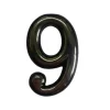 Okko Plastic Door Number 50 Mm Crome P.D