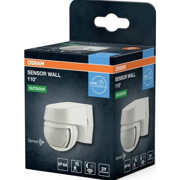 OSRAM HOMELIGHTING SENSOR WALL 110DEG IP44 WT 4099854454134 LED-utomhusväggbelysning