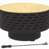 Sale Outsunny Eldstad 3-i-1 i rostfritt stål, kolgrå, Ø60x39cm - Grill & Bord Utomhus Öppna Spisar
