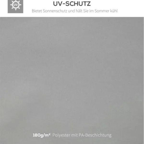 Sale Outsunny Erstatningstak for Paviljong 3x4m – Lyst Grått, 180g/m² Polyester Tält & Lusthus