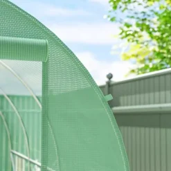 Discount Outsunny Folietunnel VCxthus GrCn 350x200x200cm PE/Stahl Växthus