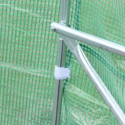 Outlet Outsunny Folieväxthus Växthus Kallbänk Tomathus Sadeltak 450 × 300B × 205H cm Växthus