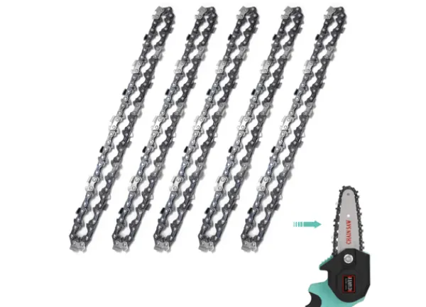 Discount 5-pack 14 tums motorsågskedja - 52 drivlänkar, 26 skärtänder Trädgårdsmaskiner