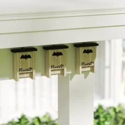3-pack fladdermusbo, fladdermuslådor för trädgårdar, fruktträdgårdar, gårdar, enkel upphängning, 18 x 6 x 22,5 cm För Fåglar & Småvilt