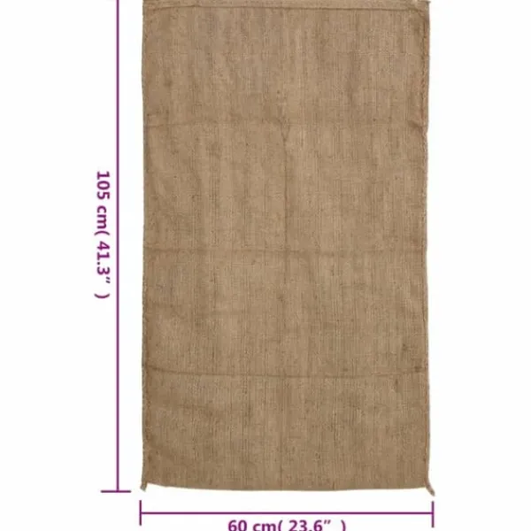 Hot 30-pack jutesäckar - Multifunktionella och hållbara | Storlek: 60x105 cm | Material: 100% jute Trädgårdskorgar